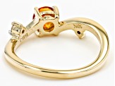 Yellow Citrine 10K Yellow Gold Ring