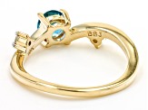 Swiss Blue Topaz 10K Yellow Gold Ring