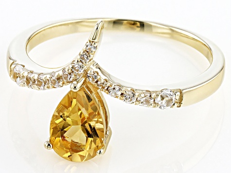 Yellow Citrine 10k Yellow Gold Ring 0.85ctw