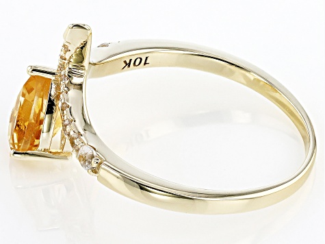 Yellow Citrine 10k Yellow Gold Ring 0.85ctw