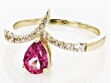 Pink Topaz 10k Yellow Gold Ring 0.97ctw