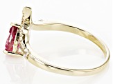 Pink Topaz 10k Yellow Gold Ring 0.97ctw