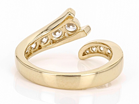 White Cubic Zirconia 18k Yellow Gold Over Silver White Cubic Zirconia 18k Yellow Gold Over Silver