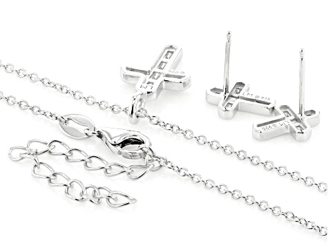 アクセサリー thin silver cross band Sterling Silver Thin Cross Necklace..simple Cross Pendant