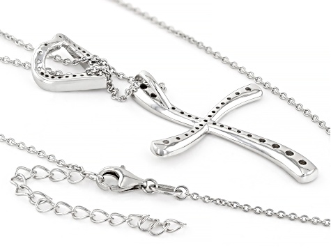 White Cubic Zirconia Platinum Over Silver Heart Of Love