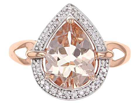 Pink Morganite 10k Rose Gold Ring 2.56ctw