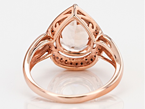 Pink Morganite 10k Rose Gold Ring 2.56ctw