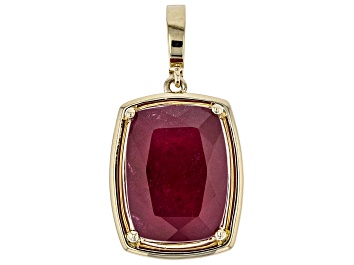Picture of Mahaleo Ruby 10k Yellow Gold Enhancer 13.50ct