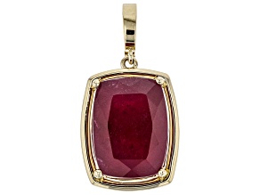 Mahaleo Ruby 10k Yellow Gold Enhancer 13.50ct