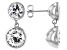 White Cubic Zirconia Rhodium Over Sterling Silver Dangle Earrings 8.89ctw