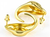 Multi-Color Enamel 18k Gold Over Silver Earrings