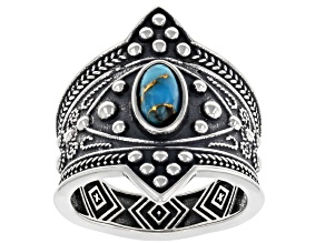 Oval Turquoise Sterling Silver Ring
