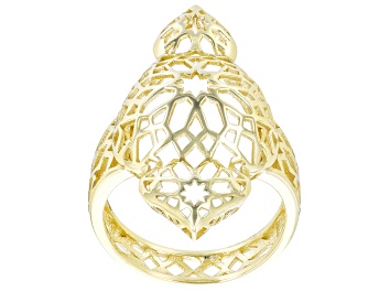 Picture of 18k Yellow Gold Over Sterling Silver Ring