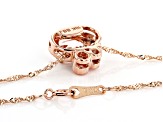 Peach Cor-de-Rosa Morganite 10k Rose Gold Pendant With Chain 1.07ctw