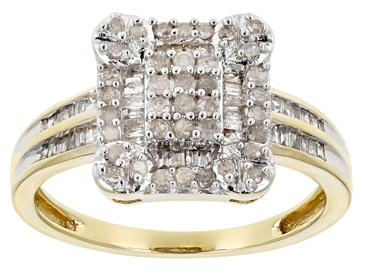 jtv diamond cluster rings