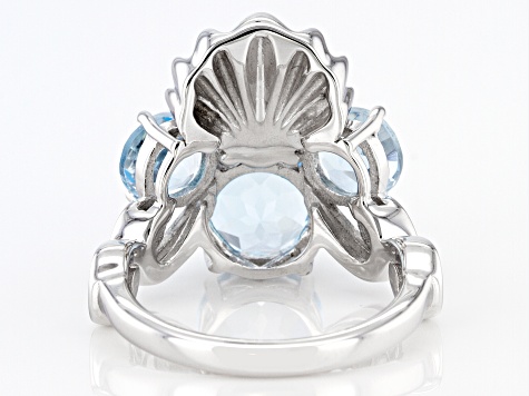 silver seashell ring