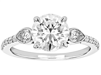 Picture of Moissanite Platineve Engagement Ring 2.23ctw DEW