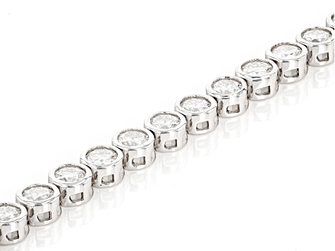 Moissanite Platineve Tennis Bracelet 7.82ctw DEW