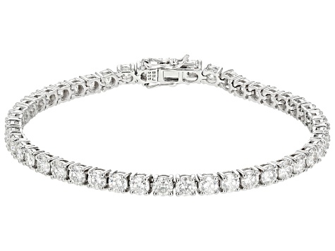 Moissanite Platineve Tennis Bracelet 10.58ctw DEW