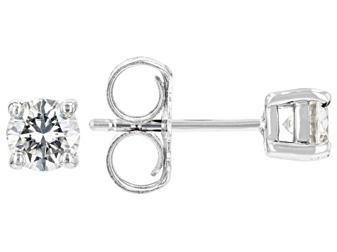 Moissanite Platineve Studs .66ctw DEW.