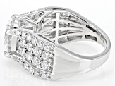 Moissanite Platineve Ring 5.24ctw DEW