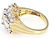 Moissanite 14k Yellow Gold Over Silver Ring 3.53ctw DEW.