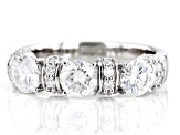 Moissanite Platineve Band Ring 1.66ctw DEW.