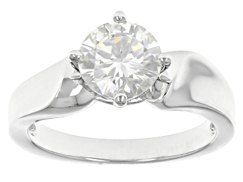 Picture of Moissanite Platineve Solitaire Ring 1.50ct DEW.