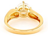 Moissanite 14k Yellow Gold Over Silver Solitaire Ring 1.50ct DEW.