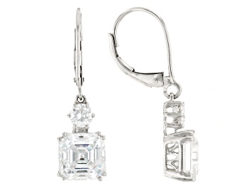 Picture of Moissanite Platineve Earrings 6.38ctw DEW.