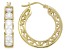 Moissanite 14k Yellow Gold Over Silver Hoop Earrings 2.76ctw DEW