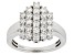 Moissanite Platineve Cluster Ring 1.44ctw DEW