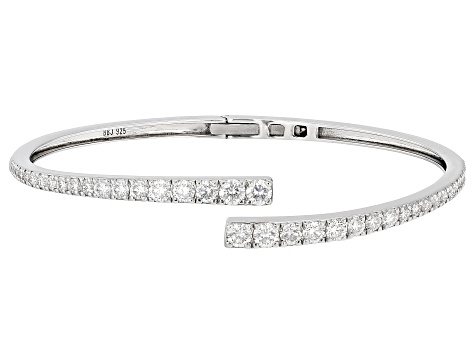 Moissanite Platineve Bypass Bracelet 3.44ctw DEW