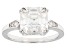 Moissanite Platineve Ring 3.98ctw DEW.