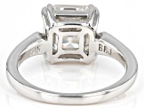 Moissanite Platineve Ring 3.98ctw DEW.