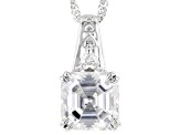 Moissanite Platineve Pendant 4.01ctw DEW.