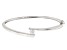 Moissanite Platineve Oval Bangle Bracelet .60ct DEW.