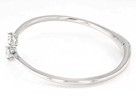 Moissanite Platineve Bangle Bracelet 2.40ctw DEW.