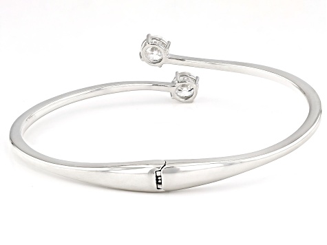 Moissanite Platineve Bangle Bracelet 2.40ctw DEW.