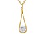 Moissanite 14k Yellow Gold Over Silver Pendant 1.50ct DEW