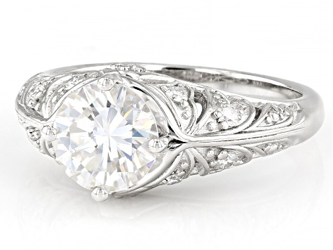 Moissanite Platineve Ring 1.70ctw DEW. - MFJ098 | JTV