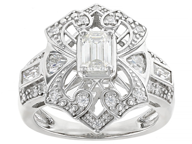Moissanite Platineve Ring 1.20ctw DEW. - MFJ140 | JTV