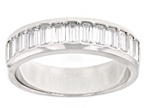 Moissanite Platineve Band Ring 1.30ctw DEW.