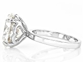 Moissanite Platineve Solitaire Ring 7.50ct DEW.