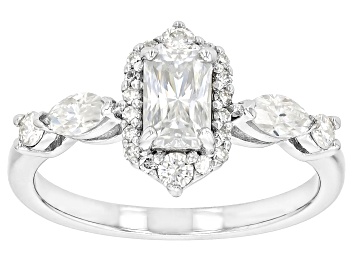 Picture of Moissanite Platineve Engagement Ring 1.28ctw DEW