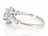 Moissanite Platineve Engagement Ring 1.28ctw DEW