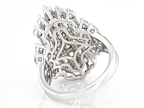 Moissanite Platineve Cocktail Ring 2.82ctw DEW. - MFJ172 | JTV