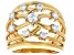 Moissanite 14k Yellow Gold Over Silver Ring .87ctw DEW.
