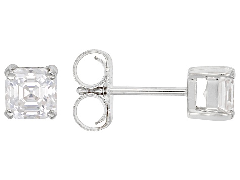Moissanite Platineve Ring And Stud Earrings With Pendant Set 2.40ctw DEW