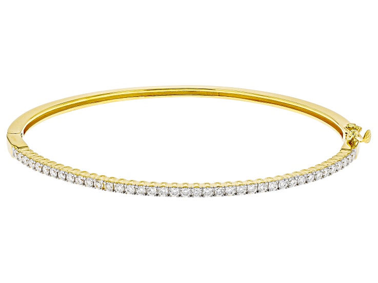 Pink Moissanite Link Bracelet (Size - 8.0) in 18K Vermeil Yellow Gold  Plated Sterling Silver - 7733357 - TJC